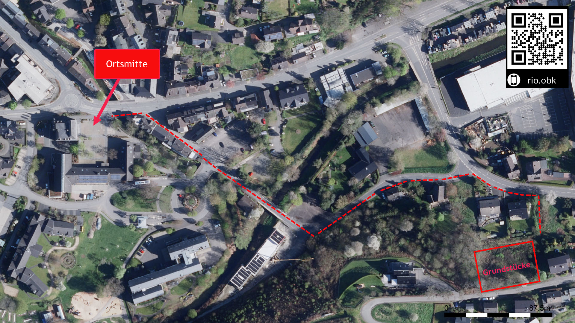 Morsbach: Zum halben Preis - 2.617 m² Baugrundstück, Lage